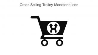 Cross Selling Trolley Monotone Icon In Powerpoint Pptx Png And Editable Eps Format