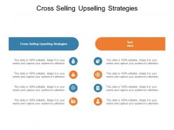 Cross selling upselling strategies ppt powerpoint presentation template cpb