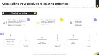 Cross Selling Your Products To Existing Customers Year Over Year Organization Growth Playbook