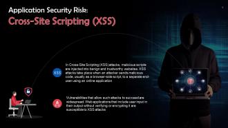 Cross Site Scripting XSS As An Application Security Risk Training Ppt