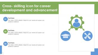 Cross Skilling Icon For Career Development And Advancement