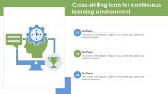 Cross Skilling Icon For Continuous Learning Environment
