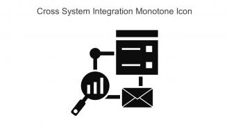 Cross System Integration Monotone Icon In Powerpoint Pptx Png And Editable Eps Format