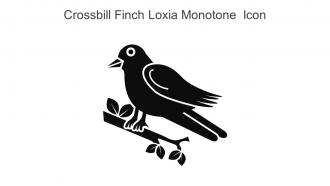 Crossbill Finch Loxia Monotone Icon In Powerpoint Pptx Png And Editable Eps Format