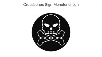 Crossbones Sign Monotone Icon In Powerpoint Pptx Png And Editable Eps Format