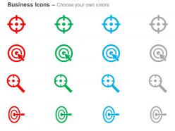Crosshair choice mission ppt icons graphics