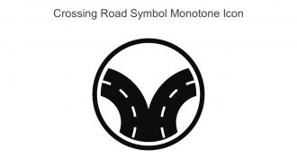Crossing Road Symbol Monotone Icon In Powerpoint Pptx Png And Editable Eps Format