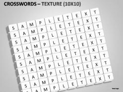 Crosswords texture powerpoint presentation slides
