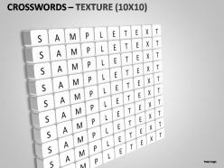 Crosswords texture powerpoint presentation slides
