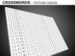 Crosswords texture powerpoint presentation slides db