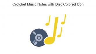 Crotchet Music Notes With Disc Colored Icon In Powerpoint Pptx Png And Editable Eps Format