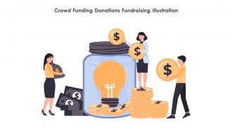 Crowd Funding Donations Fundraising Illustration