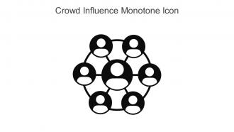 Crowd Influence Monotone Icon In Powerpoint Pptx Png And Editable Eps Format