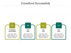 Crowdfund successfully ppt powerpoint presentation model icon cpb