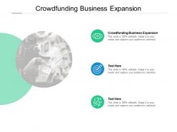 Crowdfunding business expansion ppt powerpoint presentation file themes cpb
