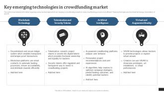 Crowdfunding Campaigns To Raise Funds Key Emerging Technologies In Crowdfunding Fin SS