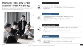 Crowdfunding Campaigns To Raise Funds Strategies To Identify Target Audience Fin SS