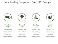 Crowdfunding components good ppt example