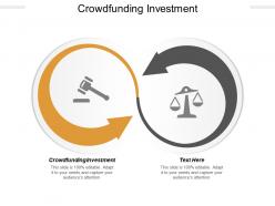 Crowdfunding investment ppt powerpoint presentation infographics inspiration cpb