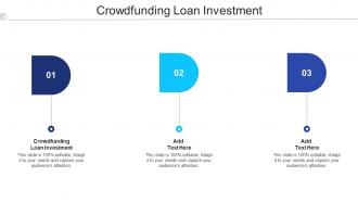 Crowdfunding Loan Investment Ppt Powerpoint Presentation Portfolio Example File Cpb