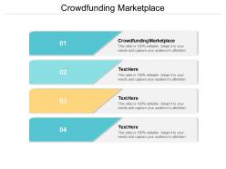 Crowdfunding marketplace ppt powerpoint presentation model background image cpb