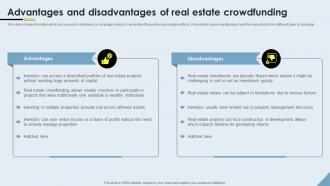 Crowdfunding Models Advantages And Disadvantages Of Real estate Crowdfunding Fin SS V