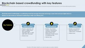 Crowdfunding Models Blockchain Based Crowdfunding With Key Features Fin SS V