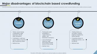 Crowdfunding Models Major Disadvantages Of Blockchain Based Crowdfunding Fin SS V