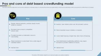 Crowdfunding Models Pros And Cons Of Debt Based Crowdfunding Model Fin SS V