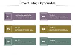 Crowdfunding opportunities ppt powerpoint presentation professional ideas cpb