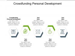 Crowdfunding personal development ppt powerpoint icon layout cpb