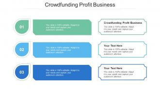 Crowdfunding Profit Business Ppt Powerpoint Presentation Slides Summary Cpb