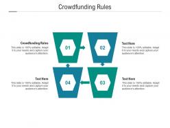 Crowdfunding rule ppt powerpoint presentation visual aids infographic template cpb
