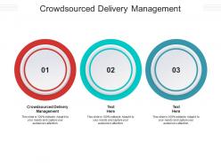 Crowdsourced delivery management ppt powerpoint presentation outline format cpb