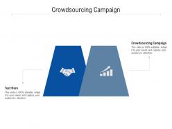 Crowdsourcing campaign ppt powerpoint presentation portfolio pictures cpb