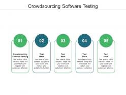 Crowdsourcing software testing ppt powerpoint presentation infographic template gallery cpb