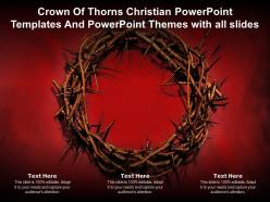Crown of thorns christian powerpoint templates and powerpoint themes with all slides