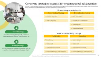 Crucial Corporate Strategies Associated With Organization Strategy MD Attractive Informative