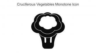 Cruciferous Vegetables Monotone Icon In Powerpoint Pptx Png And Editable Eps Format