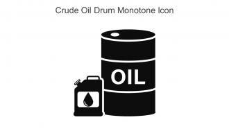 Crude Oil Drum Monotone Icon In Powerpoint Pptx Png And Editable Eps Format