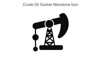 Crude Oil Gusher Monotone Icon In Powerpoint Pptx Png And Editable Eps Format