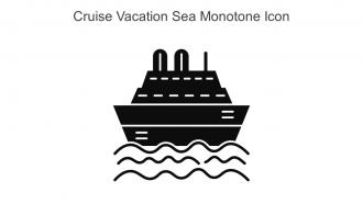 Cruise Vacation Sea Monotone Icon In Powerpoint Pptx Png And Editable Eps Format