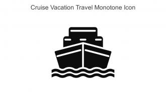 Cruise Vacation Travel Monotone Icon In Powerpoint Pptx Png And Editable Eps Format