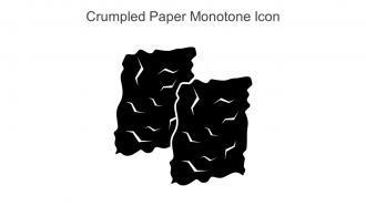 Crumpled Paper Monotone Icon In Powerpoint Pptx Png And Editable Eps Format