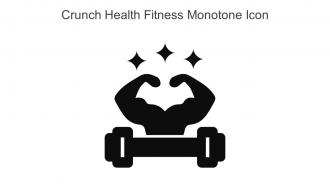 Crunch Health Fitness Monotone Icon In Powerpoint Pptx Png And Editable Eps Format