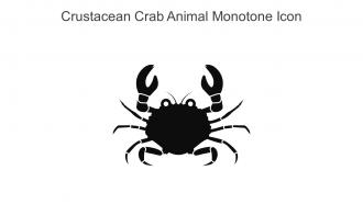 Crustacean Crab Animal Monotone Icon In Powerpoint Pptx Png And Editable Eps Format