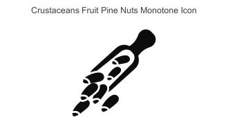 Crustaceans Fruit Pine Nuts Monotone Icon In Powerpoint Pptx Png And Editable Eps Format
