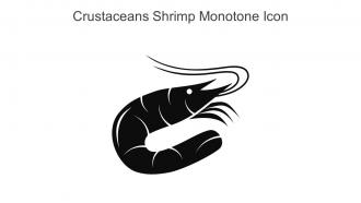 Crustaceans Shrimp Monotone Icon In Powerpoint Pptx Png And Editable Eps Format