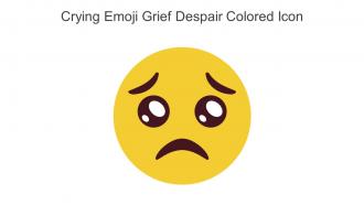 Crying Emoji Grief Despair Colored Icon In Powerpoint Pptx Png And Editable Eps Format