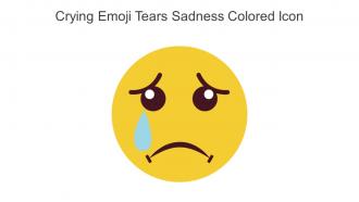 Crying Emoji Tears Sadness Colored Icon In Powerpoint Pptx Png And Editable Eps Format
